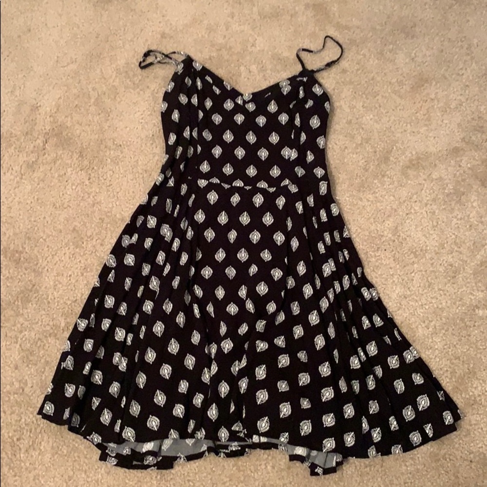 black patterned dress